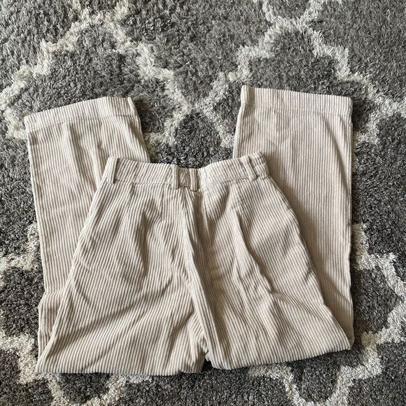 NWT LACAUSA corduroy pants beige - Picture 3 of 3